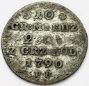 10 groszy miedziane 1790 EB bez kropki