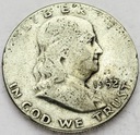 USA 1/2 dolara 1952 Half Dollar Franklin SREBRO