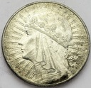 10 zł złotych 1933 Głowa kobiety Polonia SREBRO