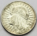 5 zł złotych 1932 Głowa kobiety Polonia SREBRO
