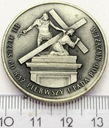 Medal Droga Krzyżowa stacja III SREBRO