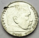 Niemcy 2 marki Niemcy 1937 Hindenburg SREBRO