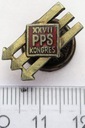 Odznaka XXVII Kongres PPS Wrocław 1947