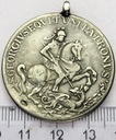 Węgry póltalar medal podróżny Św. Jerzy SREBRO