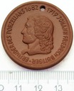 Medal porcelana Johann F Böttger 1682-1719 Meissen