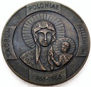 Medal 1966 1000 lat chrztu Warszawa Częstochowa