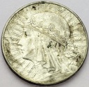 10 zł złotych 1933 Głowa kobiety Polonia SREBRO