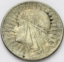 5 zł złotych 1933 Głowa kobiety Polonia SREBRO