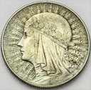 5 zł złotych 1934 Głowa kobiety Polonia SREBRO