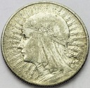 5 zł złotych 1932 Głowa kobiety Polonia SREBRO