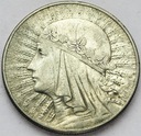 10 zł złotych 1933 Głowa kobiety Polonia SREBRO