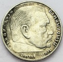 Niemcy 2 marki 1939 Hindenburg SREBRO
