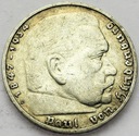 Niemcy 5 Marek 1935 Hindenburg SREBRO