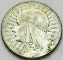 5 zł złotych 1934 Głowa kobiety Polonia SREBRO