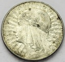 10 zł złotych 1933 Głowa kobiety Polonia SREBRO