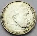 Niemcy 5 Marek 1936 Hindenburg SREBRO