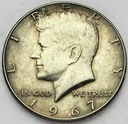 USA 1/2 Dolara Half Dollar 1967 Kennedy