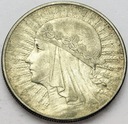 10 zł złotych 1932 Głowa kobiety Polonia SREBRO