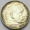 Niemcy 5 Marek 1935 Hindenburg SREBRO