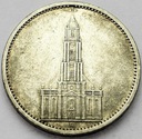 Niemcy 5 Marek, Mark 1935, Wieża, Kościół, SREBRO