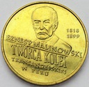 2 zł złote 1999 Ernest Malinowski Peru