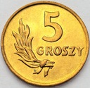 5 gr 1949 pięć groszy 1949, BRĄZ