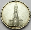 Niemcy 5 Marek, Mark 1935, Wieża, Kościół, SREBRO