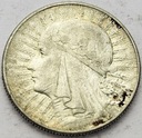 5 zł złotych 1933 Głowa kobiety Polonia SREBRO