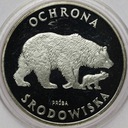 PRÓBA 100 złotych 1983 Ag Niedźwiedź Niedźwiedzie