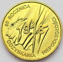 2 zł złote 1998 Niepodległość 1918