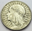 10 zł złotych 1932 Głowa kobiety Polonia SREBRO