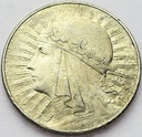 10 zł złotych 1933 Głowa kobiety Polonia SREBRO