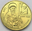 2 zł złote 1999 Jan Łaski Reformator Kościoła