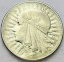 5 zł złotych 1933 Głowa kobiety Polonia SREBRO