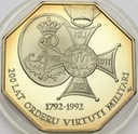 50000 zł złotych 1992 Virtuti Militari 200 lat