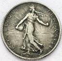 Francja 1 Frank 1919, SREBRO
