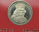 Próba MN 200 zł złotych 1986 Władysław I Łokietek
