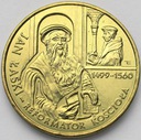 2 zł złote 1999 Jan Łaski Reformator Kościoła