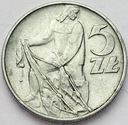 5 zł pięć złotych z Rybakiem 1971 Rybak