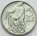 5 zł pięć złotych z Rybakiem 1973 Rybak