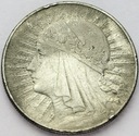 10 zł złotych 1933 Głowa kobiety Polonia SREBRO