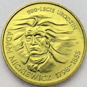 2 zł złote 1998 Adam Mickiewicz