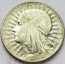 5 zł złotych 1934 Głowa kobiety Polonia SREBRO