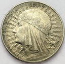 10 zł złotych 1933 Głowa kobiety Polonia SREBRO