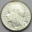 5 zł złotych 1933 Głowa kobiety Polonia ŁADNA