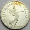 5 złotych 1928 Nike bez znaku Bruksela RZADSZA RP