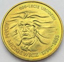 2 zł złote 1998 Adam Mickiewicz