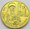 2 zł złote 1999 Jan Łaski Reformator Kościoła