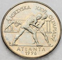 2 zł złote 1995 Atlanta Zapasy Igrzyska