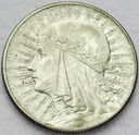 5 zł złotych 1933 Głowa kobiety Polonia SREBRO